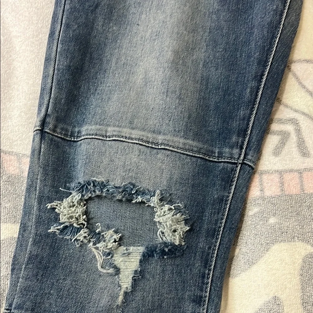 Saint Morta Doomsday Distressed Joggers Vintage Blue